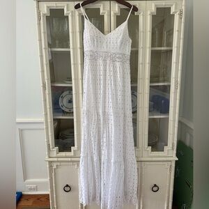 Lilly Pulitzer Melody Maxi Dress White Eyelet Size 6